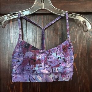 Lululemon Purple Sports Bra Seamless Scoop Neck